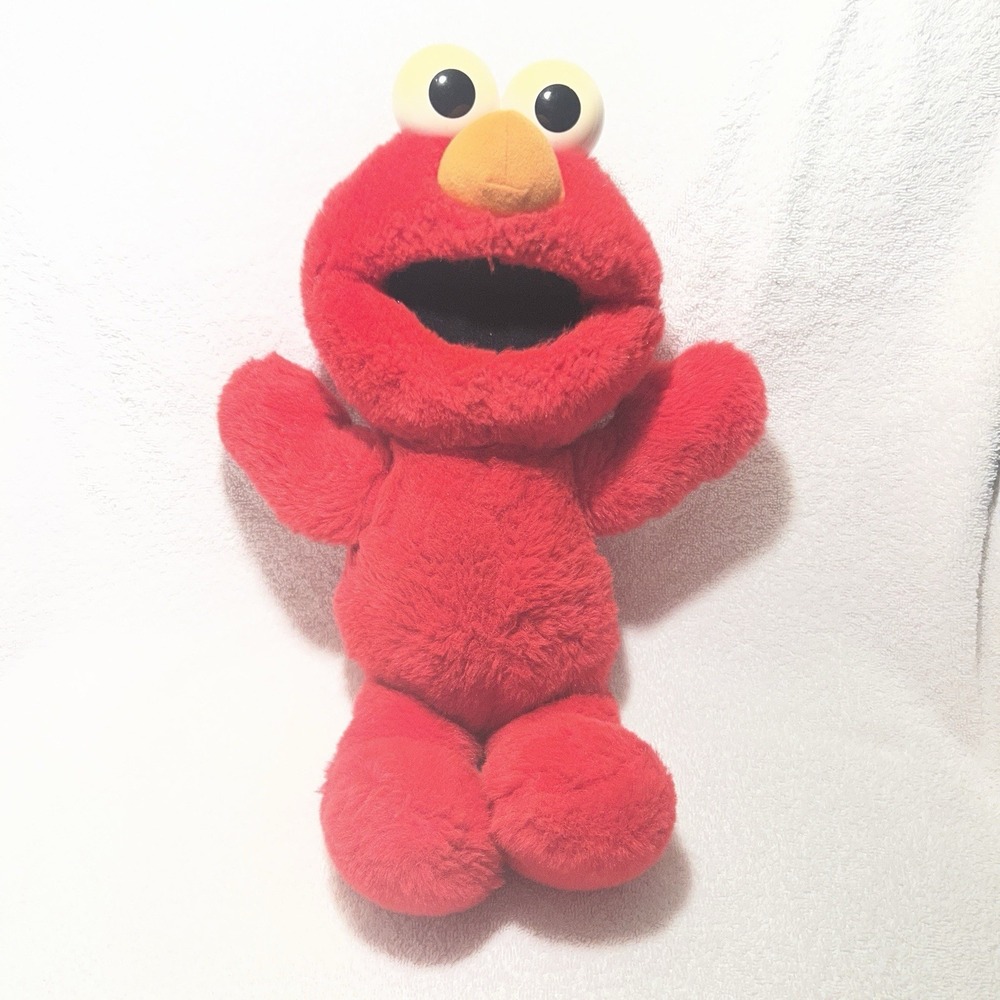 Original 1995 Tyco Tickle Me Elmo 16" Stuffed‎ Sesame St Plush TESTED WORKING